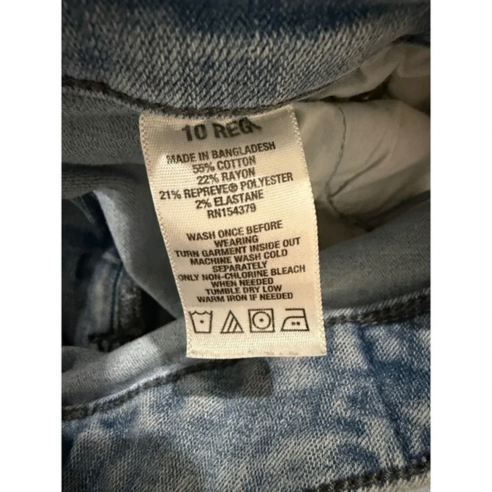 Aeropostale Womens High Rise Skinny Jeans Light Wash Blue Size 10‎ Reg Stretch